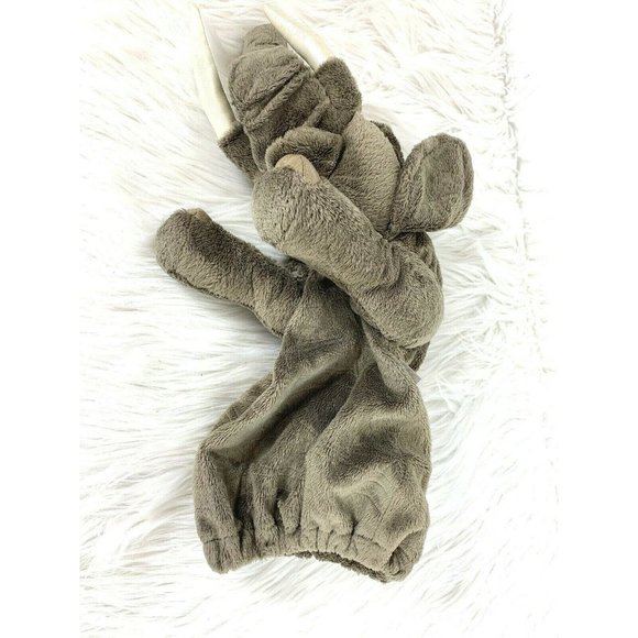 Folkmanis Elephant Puppet Gray Plush Toy Hand Stage Stuffed Animal Jungle Safari - Picture 3 of 5